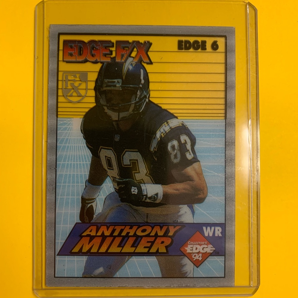 Anthony Miller Card 1994 Edge FX NFL Football #6 San Diego Chargers Los Angeles